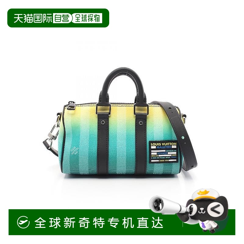 1h可退 日本直邮中古LV路易威登女包A级95新KeepallXS旅行袋涂层/