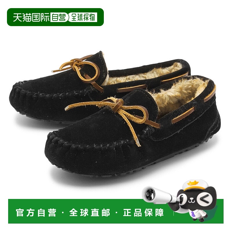 日本直邮todos TO 156 黑色儿童莫卡辛鞋 时尚休闲鞋 舒适透气