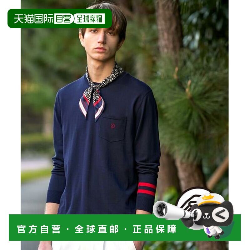 日本直邮DRESSTERIOR 可水洗棉丝圆领针织衫