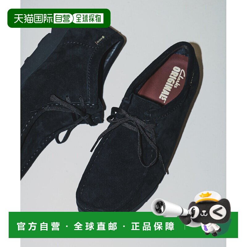 日本直邮Clarks ORIGINALS WALLABEE GORE-TEX 黑色麂皮户外皮鞋图片