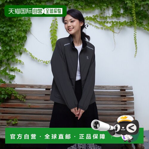 日潮跑腿ON昂跑 女士保暖防风防雨夹克 Black XS 1we3008外套跑步