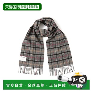 全羊毛 男装 格纹围巾 经典 214 1h可退 流苏设计 日本直邮Barbour