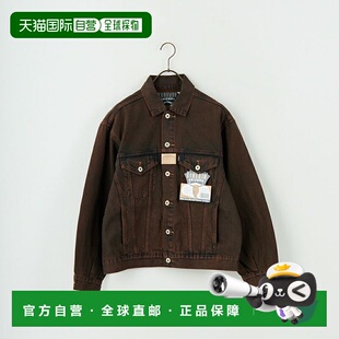 1h可退 日本直邮LIBERTO 男士宽松复古牛仔夹克 90年代风格 肩部