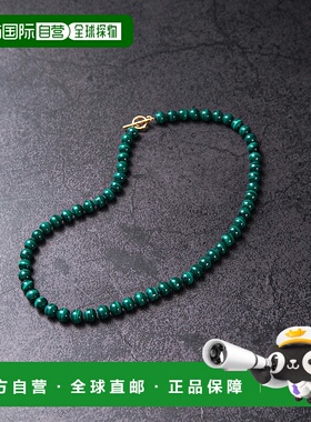 1h可退 日本直邮decor 女士 绿色玛瑙项链 天然石设计 优雅风格 U