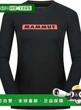 日本直邮MAMMUT QD 标志印花长袖T恤 AF 女士户外长袖T恤 1016010