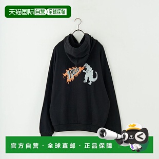 1h可退 日本直邮POLeR 男士 ZILLA 连帽衫 街头风 怪兽印花 253MC