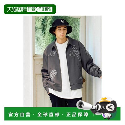 日本直邮日潮 go slow caravan涤纶斜纹刺绣夹克男北面户外