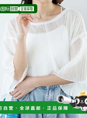 日本直邮GeeRA 前后 2WAY 透明 T 恤衬衫 [R04609EW12629] 衬衫