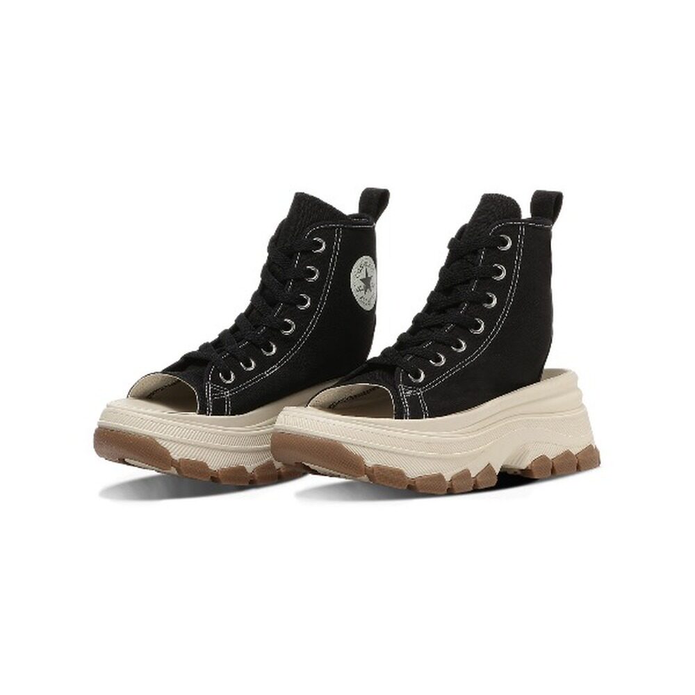 1h可退 日本直邮CONVERSE 匡威 女士厚底波浪纹剪裁凉鞋 31317300