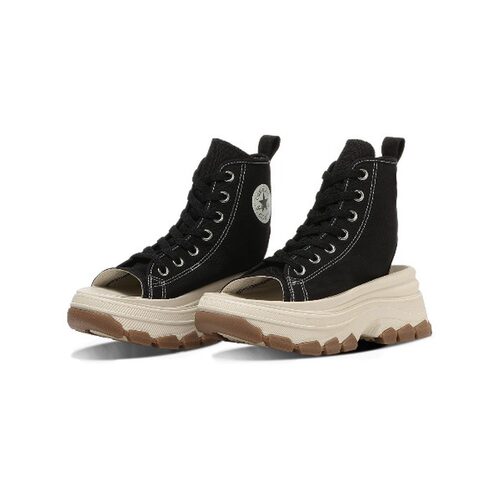 1h可退 日本直邮CONVERSE 匡威 女士厚底波浪纹剪裁凉鞋 31317300