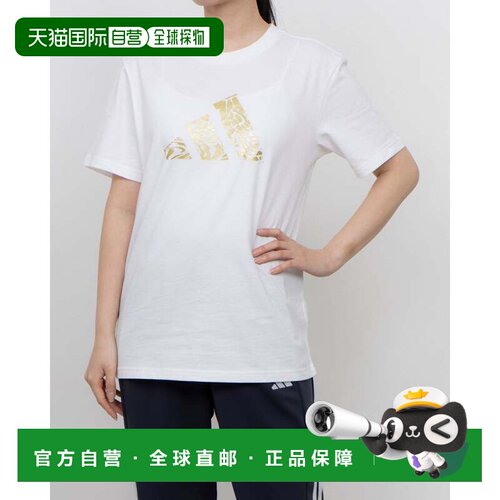 日本直邮adidas Tech Illustrate 女士短袖T恤 JN9130 白色