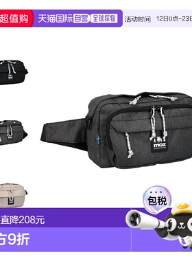 日本直邮moz ZIOK-01 男女通用单肩斜挎包轻便防水尼龙材质黑色