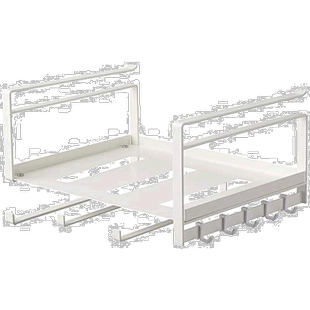 【日本直邮】山崎实业橱下多功能收纳架W30.5XD24.5XH18cm白 4746