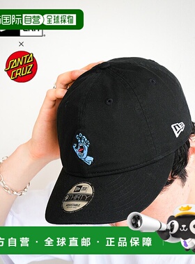 日本直邮NEW ERA 帽子9THIRTY SANTA CRUZ 尖叫之手迷你标志黑色/