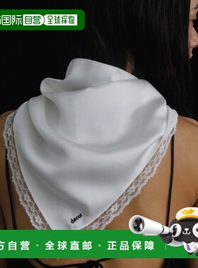 日本直邮decor 女装 蕾丝 多功能方巾 配饰叠搭设计 URA72RD101