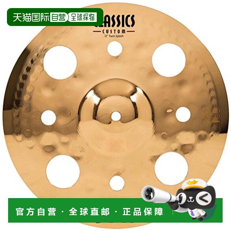 日本直邮MEINL Classics Custom架子鼓水镲12寸金色带孔