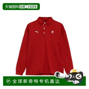 Polo 长袖 弹力格子摇粒绒休闲 高 衫 PUMA 日本直邮日本直邮 男士