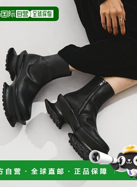 1h可退 日本直邮AKIKOAOKI 女装 轻便舒适 外套鞋底短靴 侧拉链设