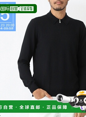 日本直邮Gran Sasso 男士半拉链针织 Polo衫 M/L 货号 55125 1429