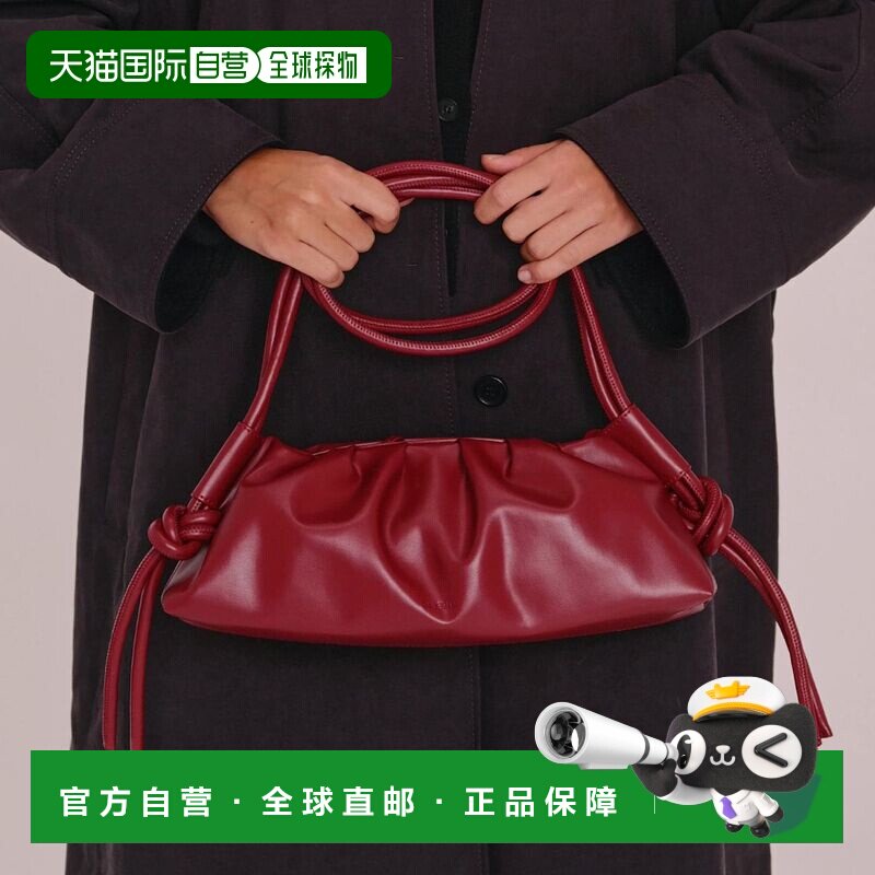日本直邮OLEND 饺子包单肩包手拿包手提包防水纯素皮革轻便流行男