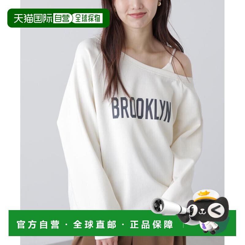 日本直邮FREE'S MART 女装 宽松版型 半袖罗纹圆领卫衣 个性单肩l