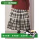 日本直邮merry jenny 女装 1h可退 复古格纹五层荷叶边半身裙 282