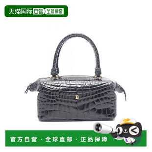 日本直邮中古Bally巴利女包B级9新Handbag手包牛皮手提包蓝色