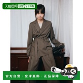 1h可退 外搭共布腰带2W 女士宽松双排扣西装 日本直邮BEAMS SALON