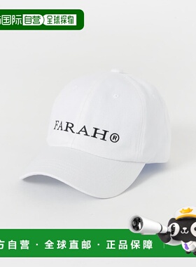 1h可退 日本直邮FARAH 男士刺绣LOGO棒球帽 UMA50501M9008
