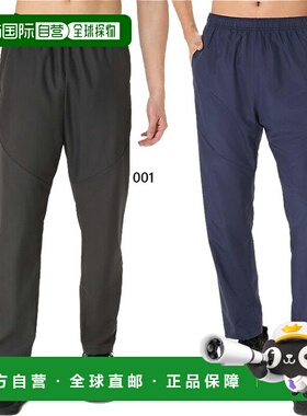 日本直邮ASICS 男士网眼衬里防风裤健身和训练裤防风拉链下摆ASIC