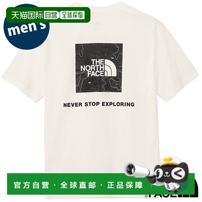 日本直邮THE NORTH FACE 短袖后背方形 Traverse 徽标 T恤 NT3254