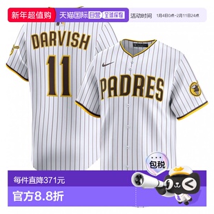 日本直邮Nike 帕德雷斯队达比修有男士棒球限量版主场复刻队服 [P