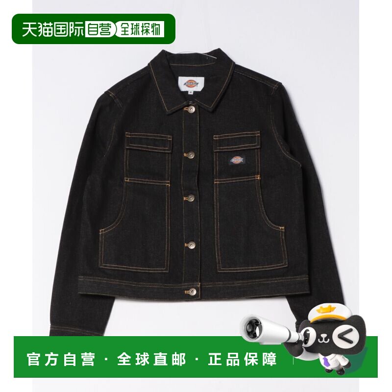 日本直邮Dickies 女士 宽松短款丹宁夹克 双袋设计 DA882E0001