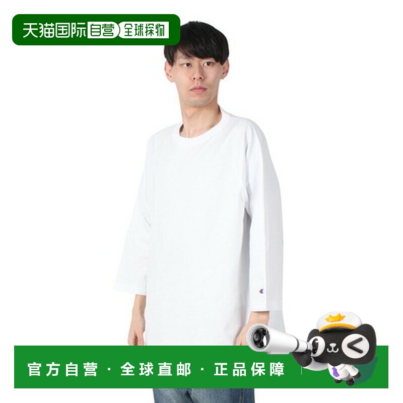 日本直邮Champion Heritage 男士 Tee Ten Eleven 拉格伦3/4袖T恤