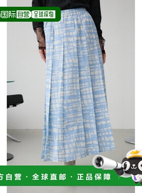 1h可退 日本直邮AZUL BY MOUSSY 女士格纹高腰伞裙 250ISB31263C