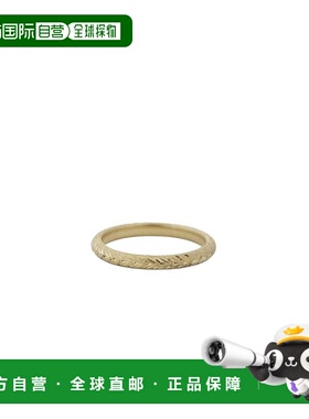 1h可退 日本直邮hum 男士 K18绿金 月桂树雕刻戒指 MR70SSGG