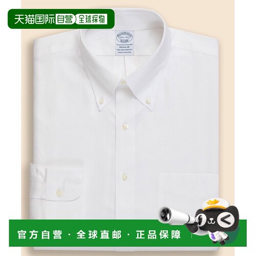 日本直邮BROOKS BROTHERS 男装 免烫弹力提花牛津纺支付后1h可退