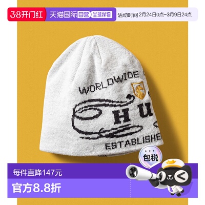 1h可退 日本直邮HUF男女同款WORLDWIDE CLOTHIERS针织帽 单层毛线