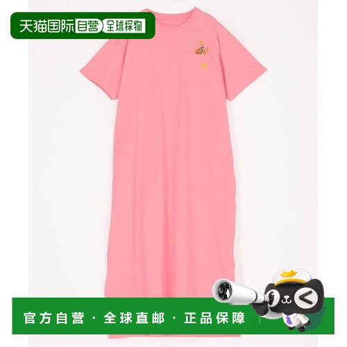 日本直邮THE NORTH FACE 限定发售北面春夏花卉标志圆领连衣裙