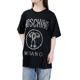 日本直邮 MOSCHINO 圆领T恤 圆领T恤 [07055 440J3555]