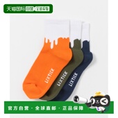 1h可退 UMA7LIXTICKREV 袜子 日本直邮LIXTICK男士 drip印花3双装