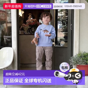 日本直邮日潮 petit main秋冬弹性童装柔软休闲工装裤9553119