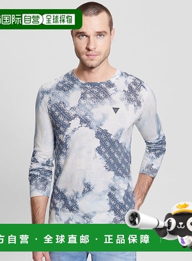 日本直邮Guess Tyson Bleach Printed Sweater针织毛衣 [GU1432EM