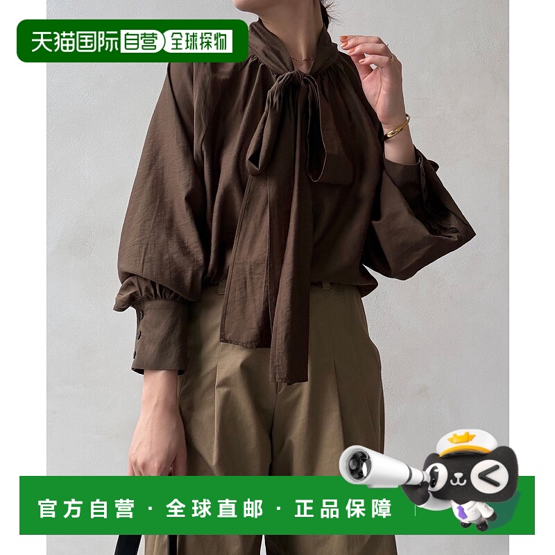 1h可退 日本直邮DouDou 女装 宽松垂感 2WAY系带衬衫 上班族通勤
