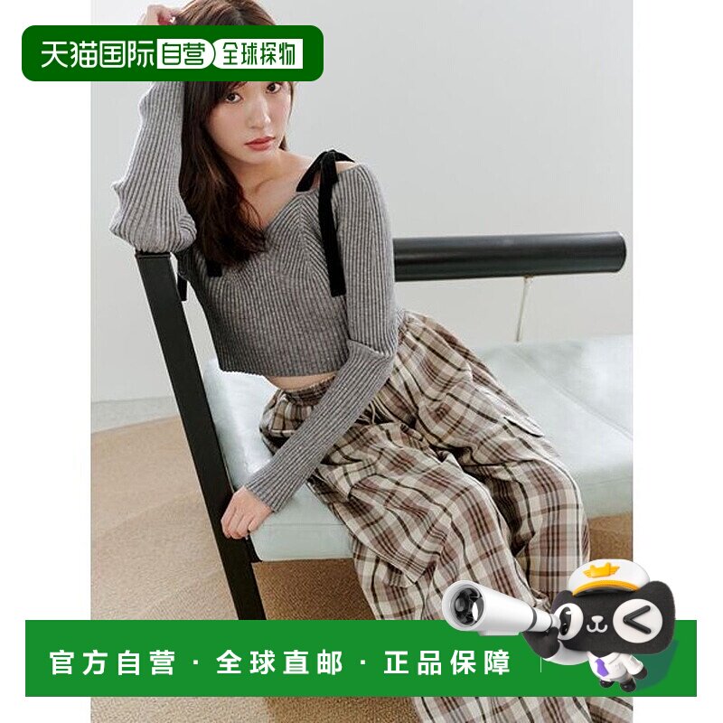 日本直邮SNIDEL 宽版设计长裤 [SN1728EW045352]