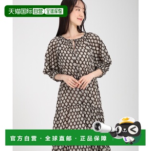 连衣裙 女士波纹印花五分袖 ES25S0311 日本直邮fifth 1h可退