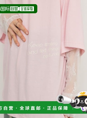 1h可退 日本直邮KBF 女士印花大码T恤 KBA521F270