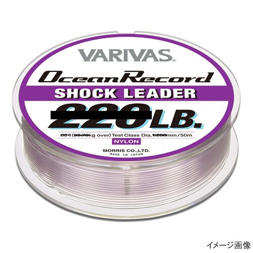 日本直邮VARIVAS Ocean Record Shock Leader 50米 50磅 迷雾紫