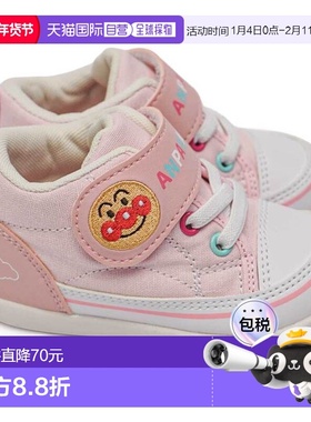 日本直邮面包人婴儿鞋高帮AP B61Moonstar可水洗鞋垫轻便婴儿鞋学
