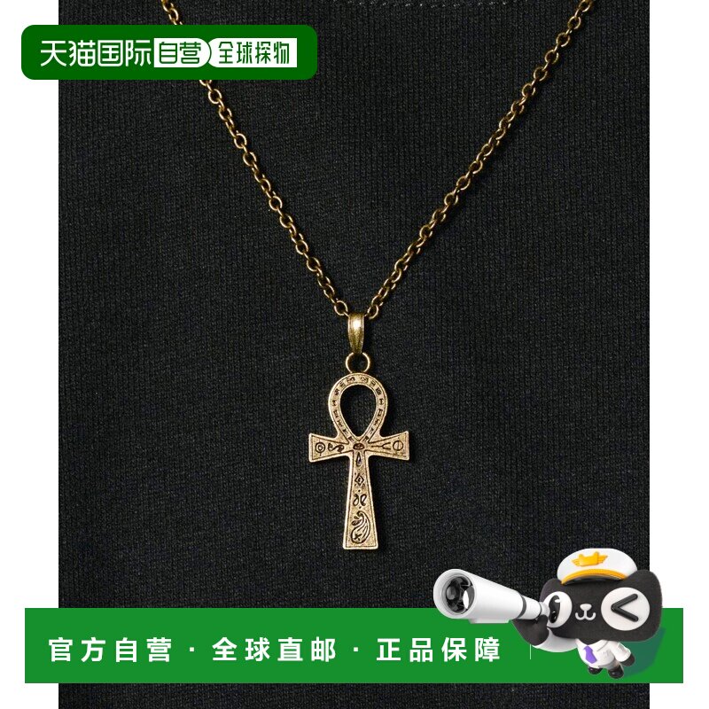 Subciety 男女同款 黄铜安卡十字架吊坠项链 1539【付后1h可退】
